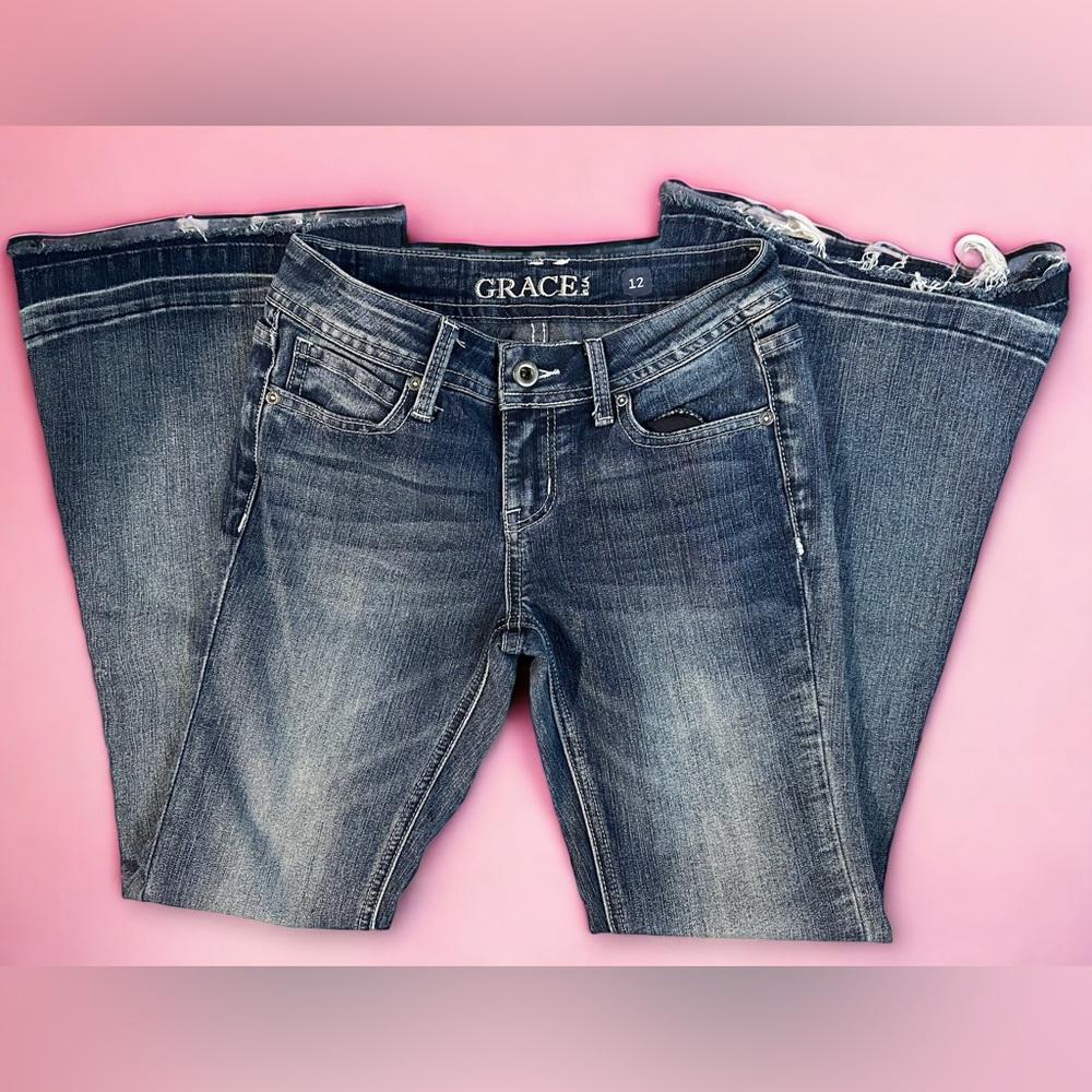 Grace Dark-Wash Girls Jeans